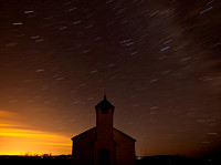 Star Trails - McDougall Church, Crochrane, Alberta
